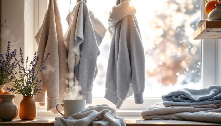 découvrez nos astuces indispensables pour un linge frais et parfumé toute l'année, même pendant les mois froids d'hiver.