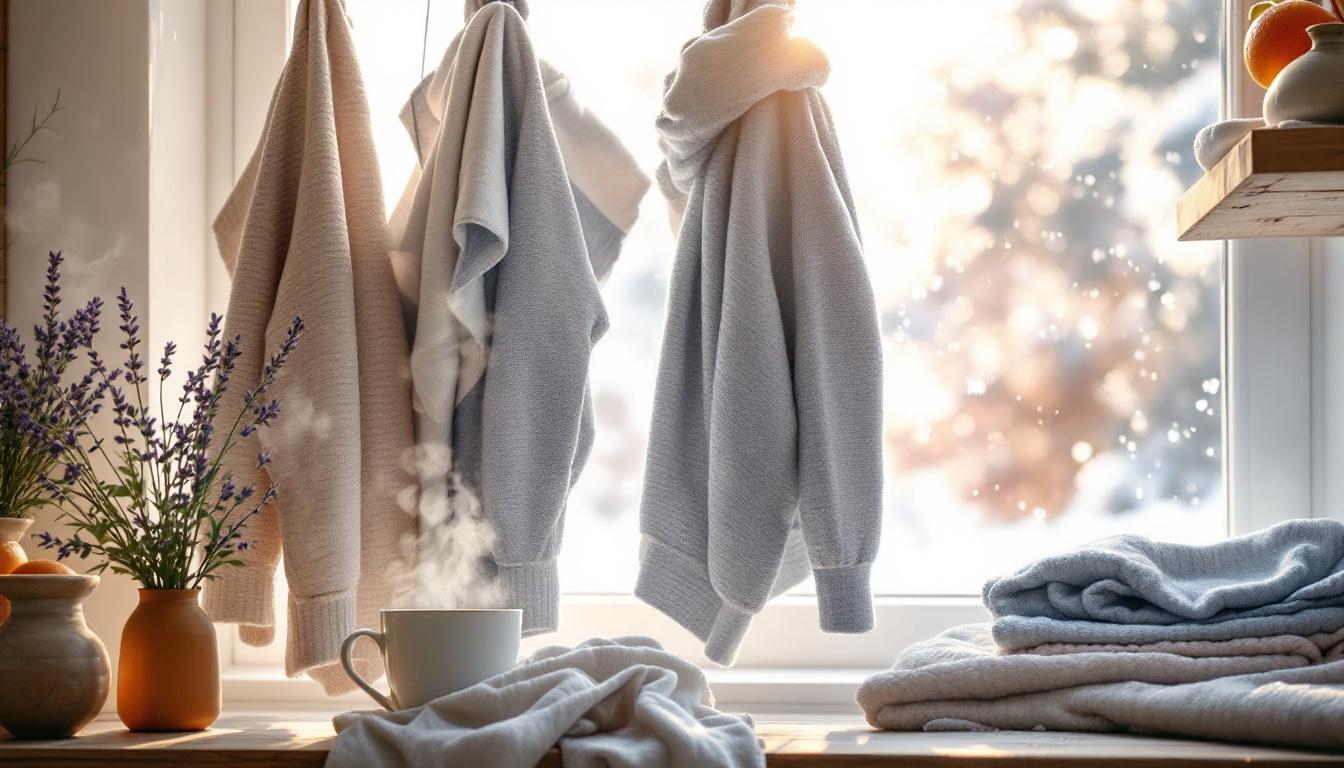 découvrez nos astuces indispensables pour un linge frais et parfumé toute l'année, même pendant les mois froids d'hiver.